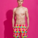 vibrant colors swim trunk