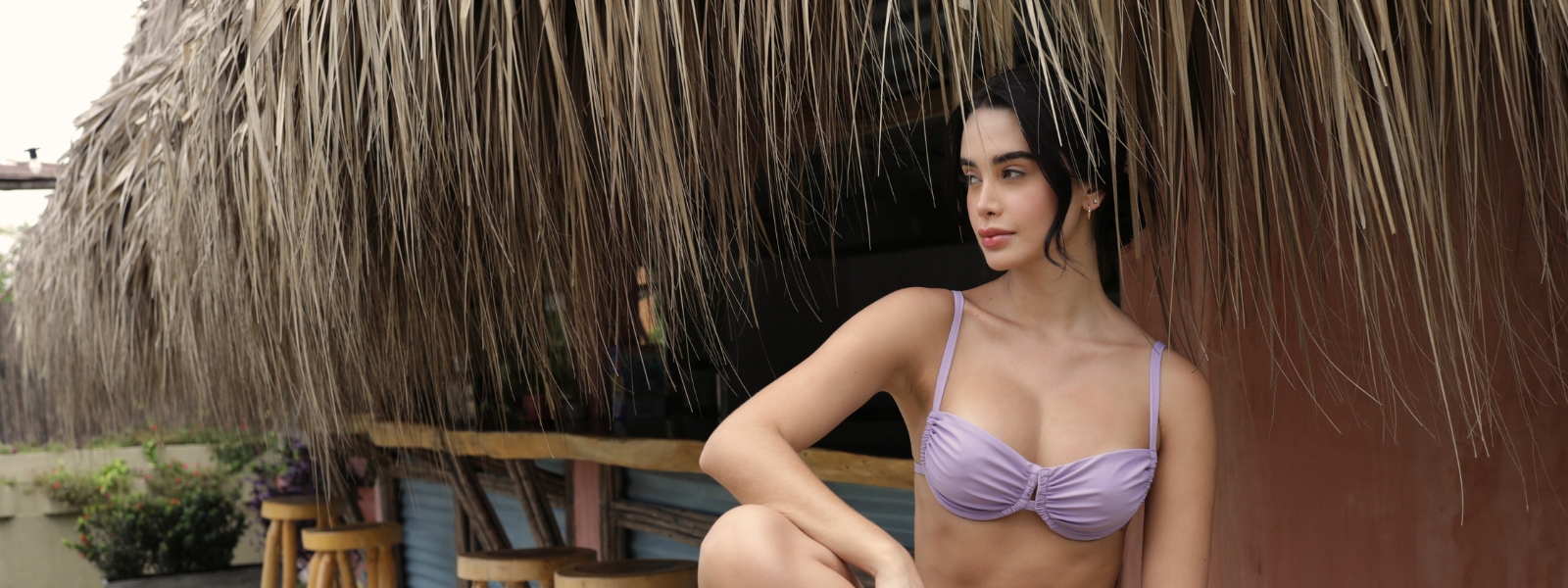 woman wearing a swimsuit by laino swimwear