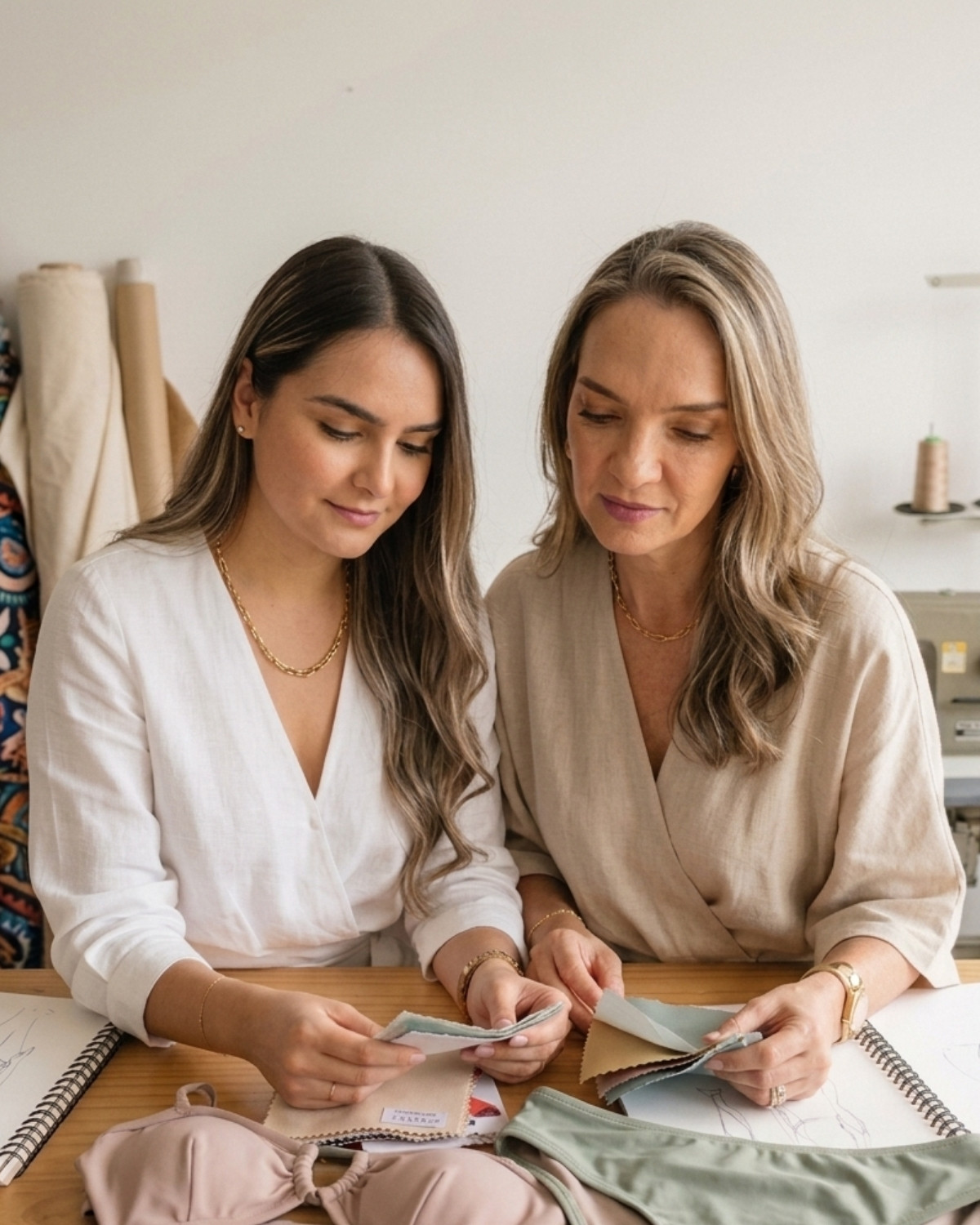 Valentina and Virpi Laino, founders of Laino Swimwear